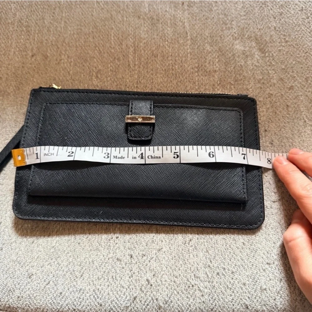 Kate spade black clutch wristlet